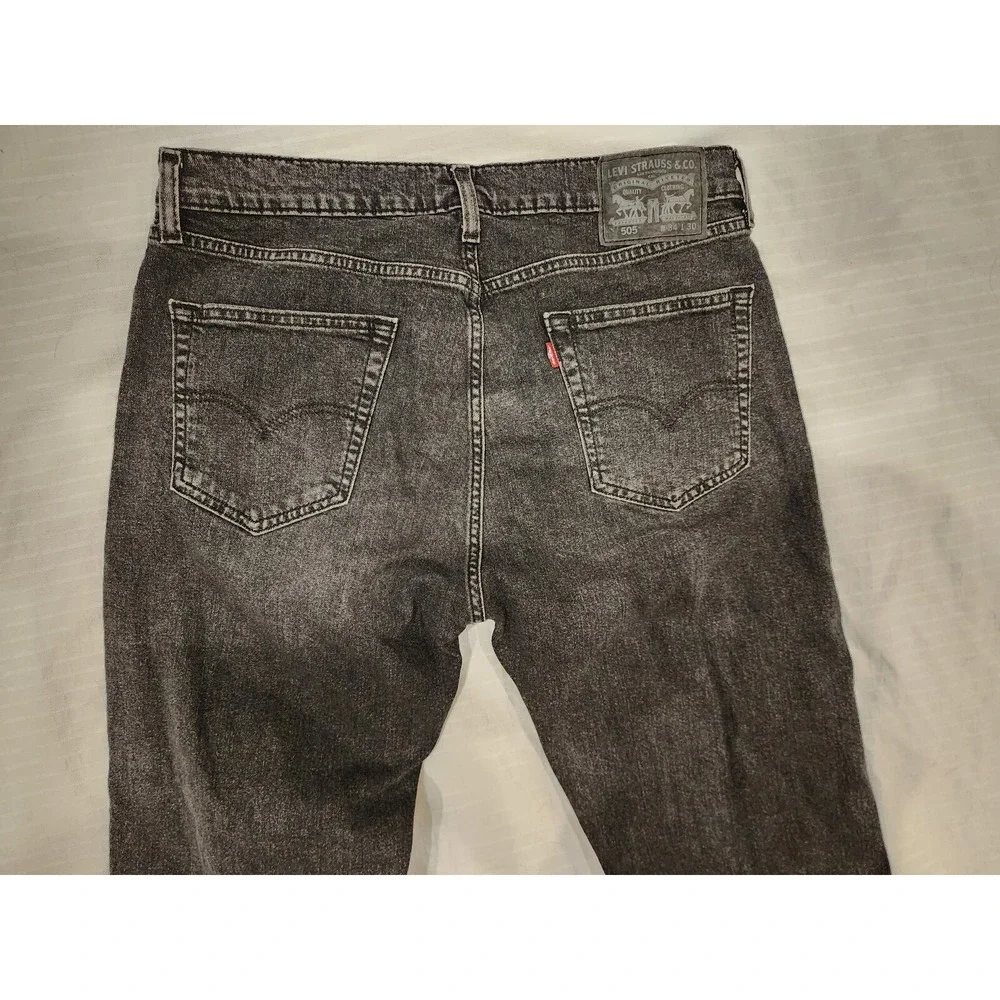 Levi's 505 jeans - Regular fit, Straight Leg -‎ Men's 34x30 Black wash